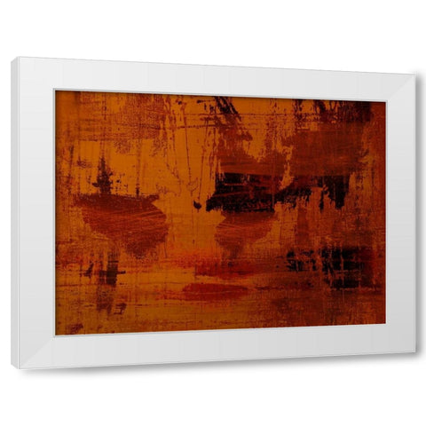 ROUILLE White Modern Wood Framed Art Print by PI Studio