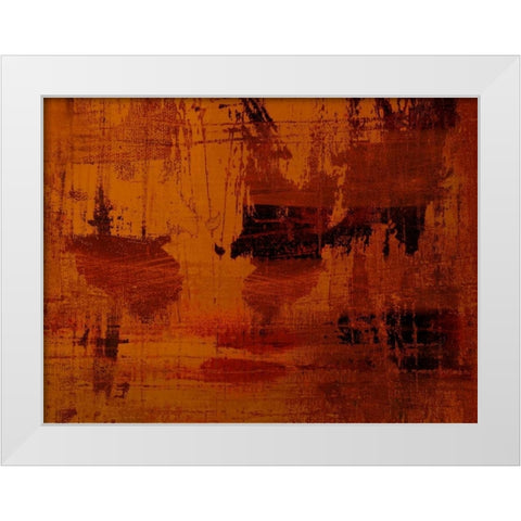 ROUILLE White Modern Wood Framed Art Print by PI Studio