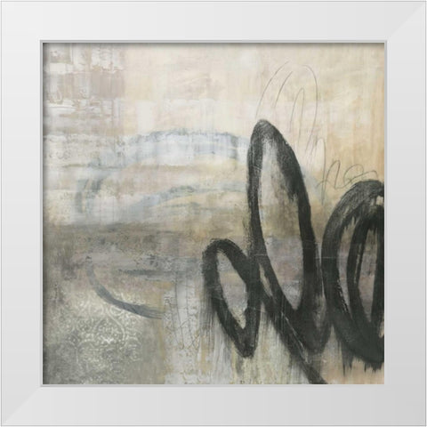 Soft Touch III White Modern Wood Framed Art Print by PI Studio