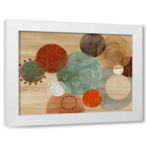 Assent White Modern Wood Framed Art Print by PI Studio