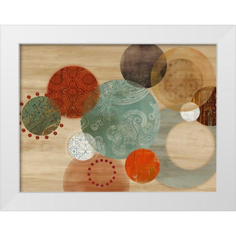 Assent White Modern Wood Framed Art Print by PI Studio