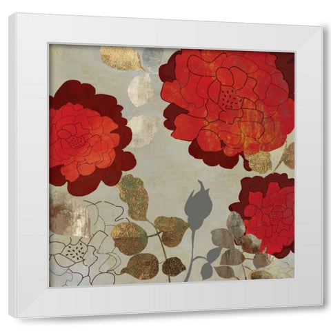 Rosa I White Modern Wood Framed Art Print by PI Studio