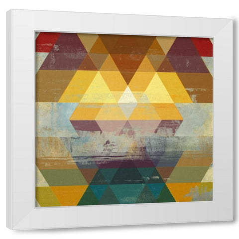 Geometrics II White Modern Wood Framed Art Print by PI Studio