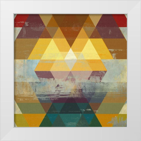 Geometrics II White Modern Wood Framed Art Print by PI Studio