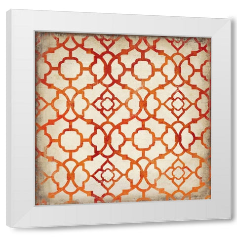 Murale I White Modern Wood Framed Art Print by PI Studio