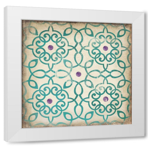 Murale III White Modern Wood Framed Art Print by PI Studio