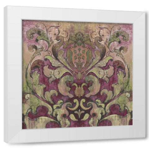 Art Nouveau White Modern Wood Framed Art Print by PI Studio