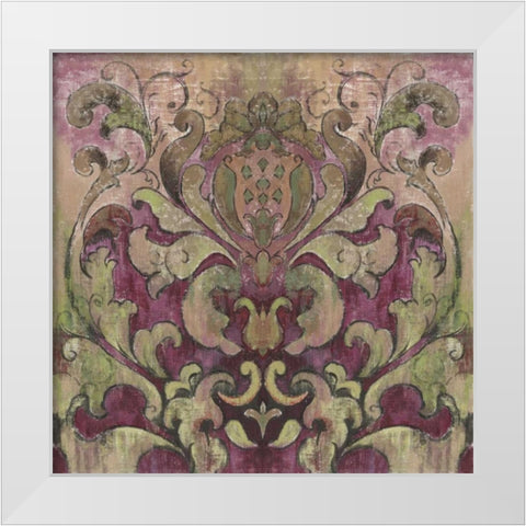 Art Nouveau White Modern Wood Framed Art Print by PI Studio