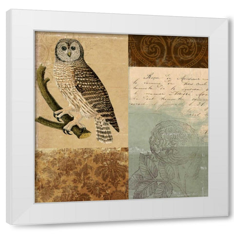 Lost Page White Modern Wood Framed Art Print by PI Studio