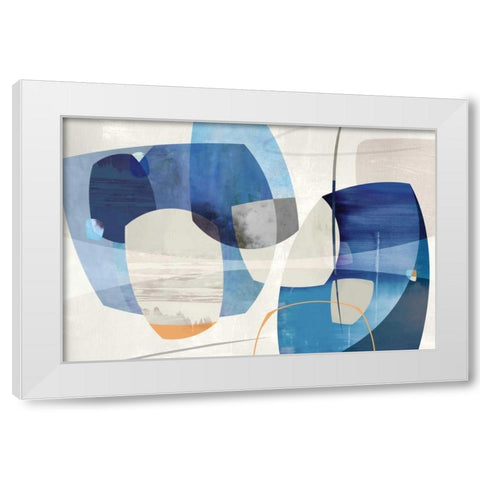 Shapes and Shapes White Modern Wood Framed Art Print by PI Studio