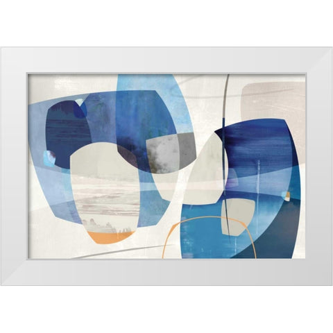 Shapes and Shapes White Modern Wood Framed Art Print by PI Studio