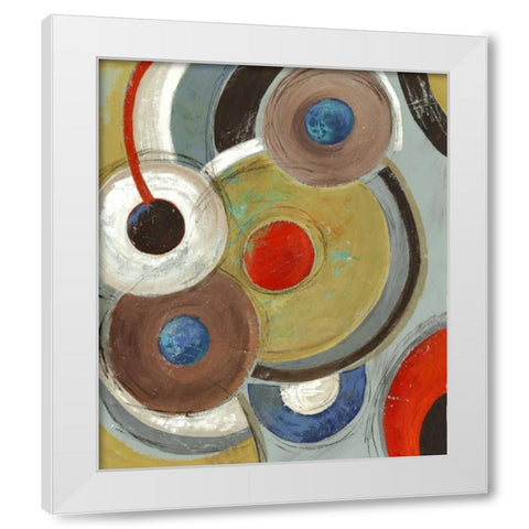 Orbis of Tones White Modern Wood Framed Art Print by PI Studio