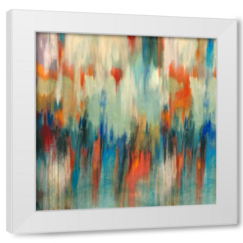 Aurora White Modern Wood Framed Art Print by PI Studio