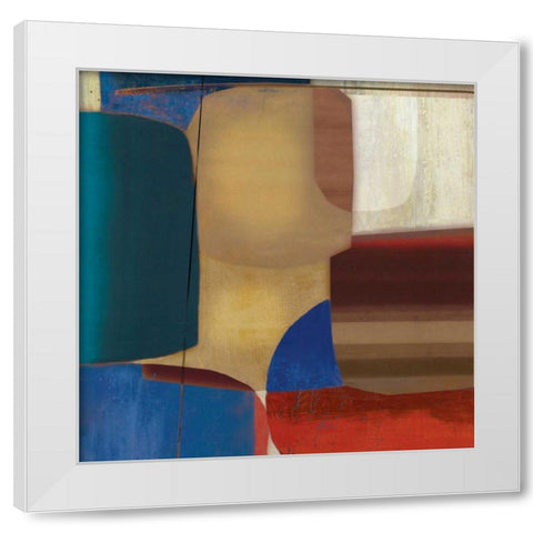 Respite White Modern Wood Framed Art Print by PI Studio