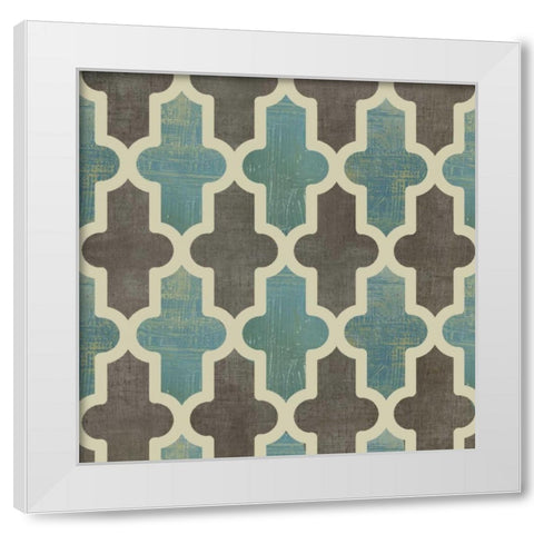 Parisian Pattern II White Modern Wood Framed Art Print by PI Studio