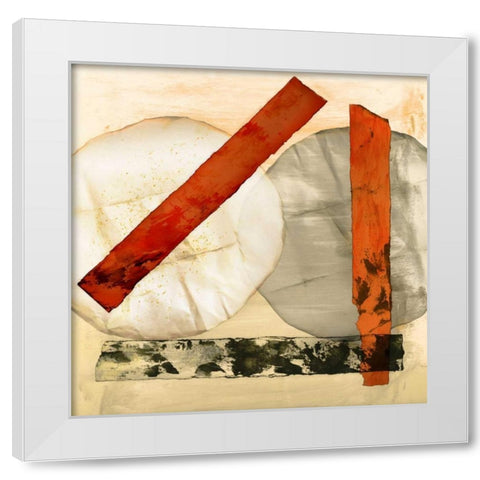 Abstract Textures I White Modern Wood Framed Art Print by PI Studio