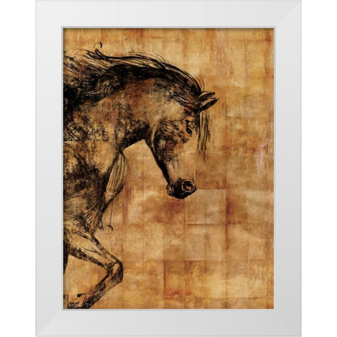 Stallion I - Print on Demand White Modern Wood Framed Art Print by PI Studio