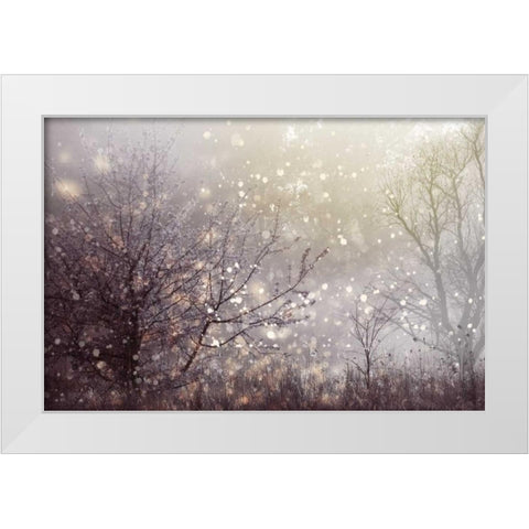 Atmospheric I White Modern Wood Framed Art Print by PI Studio