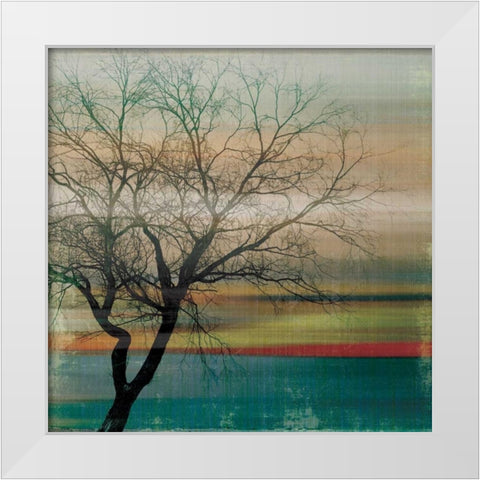 Harmony II White Modern Wood Framed Art Print by PI Studio