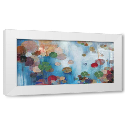 Lillypad White Modern Wood Framed Art Print by PI Studio