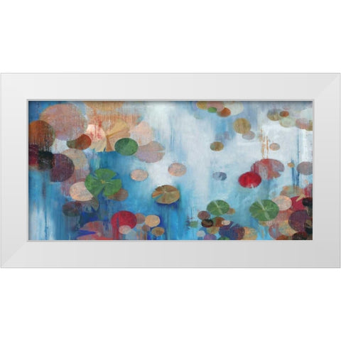 Lillypad White Modern Wood Framed Art Print by PI Studio