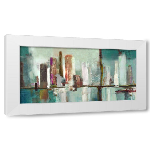 Illumination  White Modern Wood Framed Art Print by PI Studio