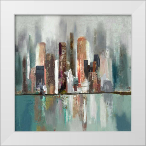 Illumination II White Modern Wood Framed Art Print by PI Studio