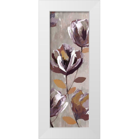 Cameroon Floral I White Modern Wood Framed Art Print by PI Studio