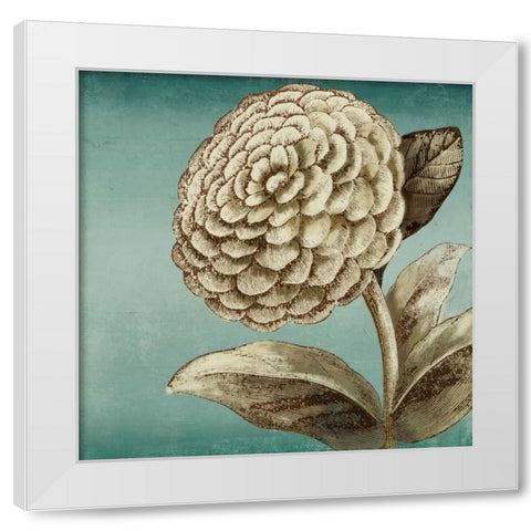 Slowdance Woodblock II White Modern Wood Framed Art Print by PI Studio