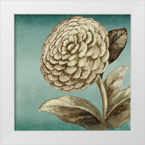 Slowdance Woodblock II White Modern Wood Framed Art Print by PI Studio