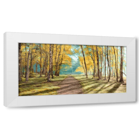 Pathfinder White Modern Wood Framed Art Print by PI Studio