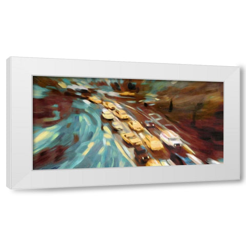 Velvet Highway White Modern Wood Framed Art Print by PI Studio