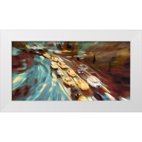 Velvet Highway White Modern Wood Framed Art Print by PI Studio