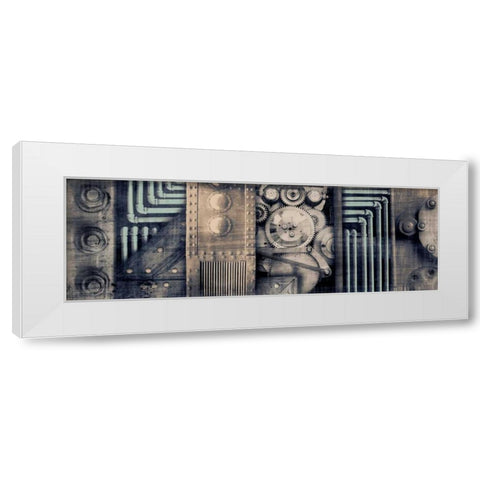 Industrial Strength White Modern Wood Framed Art Print by PI Studio