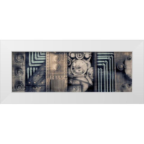 Industrial Strength White Modern Wood Framed Art Print by PI Studio