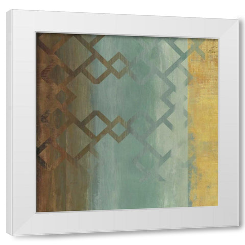 Pagenum I White Modern Wood Framed Art Print by PI Studio