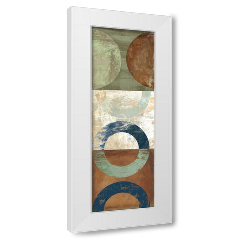 Hope to Taupe I White Modern Wood Framed Art Print by PI Studio