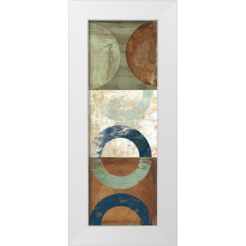 Hope to Taupe I White Modern Wood Framed Art Print by PI Studio