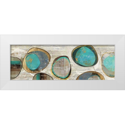 Stem Speckled I White Modern Wood Framed Art Print by PI Studio