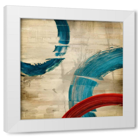 Moonlighting II White Modern Wood Framed Art Print by PI Studio