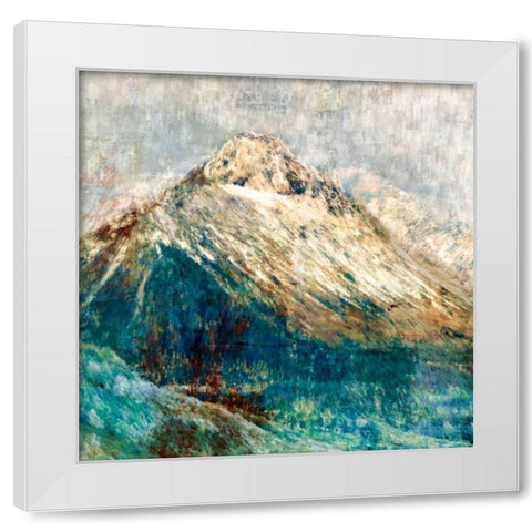 Mountain I White Modern Wood Framed Art Print by PI Studio
