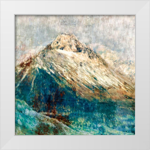 Mountain I White Modern Wood Framed Art Print by PI Studio