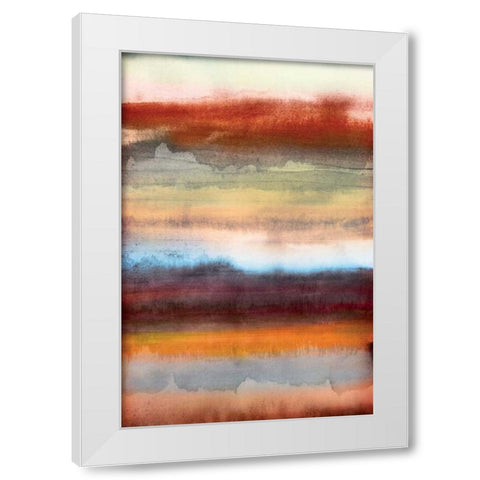 Tribal Colour Wash II White Modern Wood Framed Art Print by PI Studio