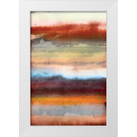 Tribal Colour Wash II White Modern Wood Framed Art Print by PI Studio