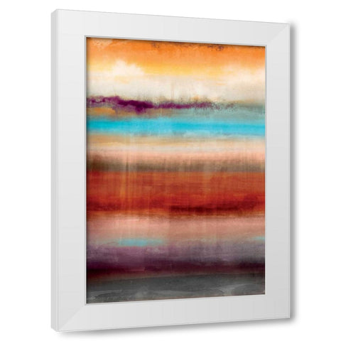 Tribal Colour Wash III White Modern Wood Framed Art Print by PI Studio