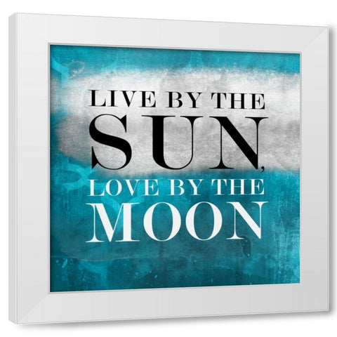 Live BG I White Modern Wood Framed Art Print by PI Studio