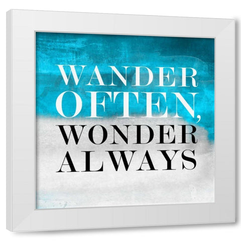 Wander BG I White Modern Wood Framed Art Print by PI Studio