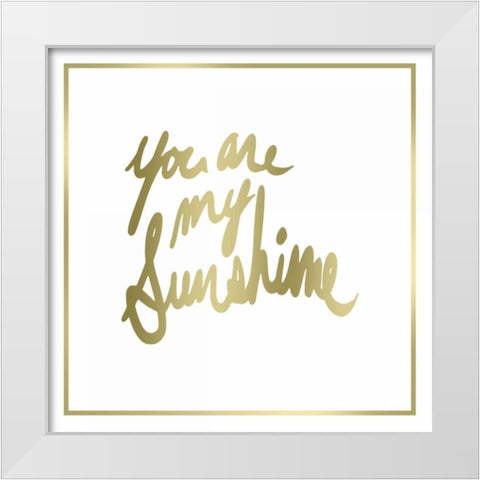 You are worth it all Border White Modern Wood Framed Art Print by PI Studio