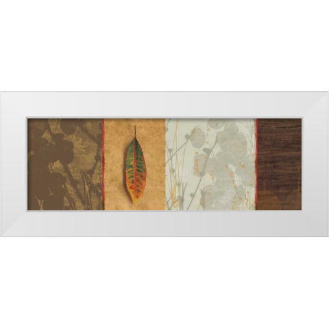 Leaf Song White Modern Wood Framed Art Print by Pearce, Allison