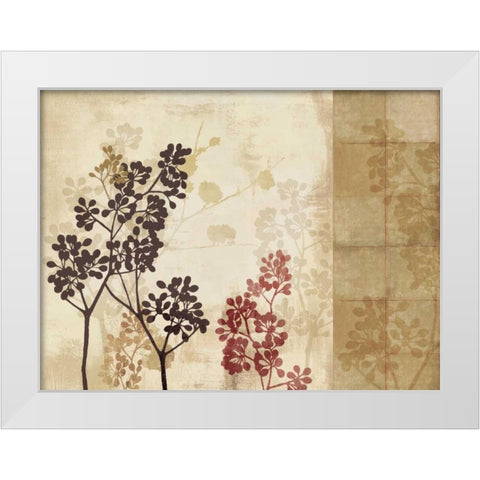 Blossoming II  White Modern Wood Framed Art Print by Pearce, Allison